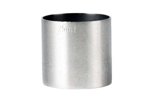 Stainless Steel Stamped Thimble Measure 25ml