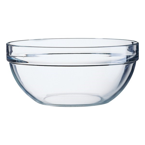 Bowl Stacking Clear Glass  17cm 32oz