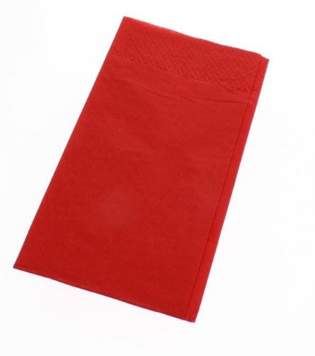 Napkin 40cm Chilli Red 8 Fold 2 Ply