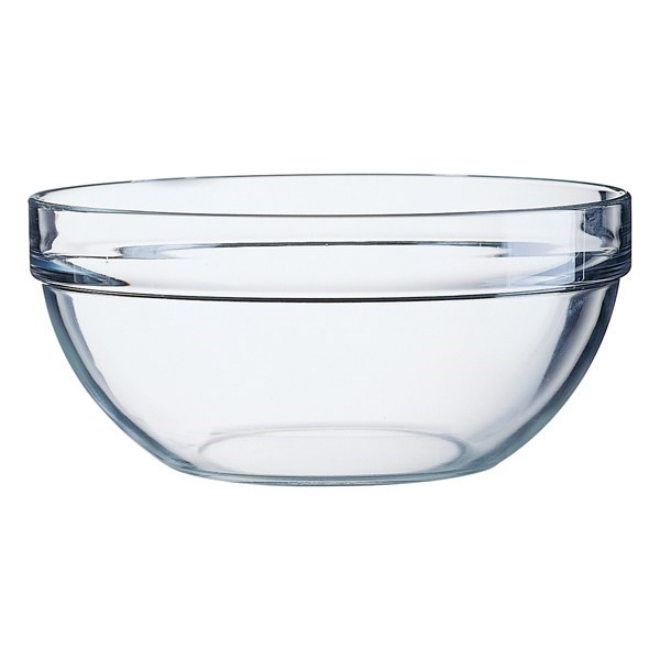 Bowl Stacking Clear Glass  12cm 11oz
