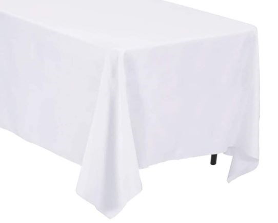 Table Cover Linstyle 90cm Sq White