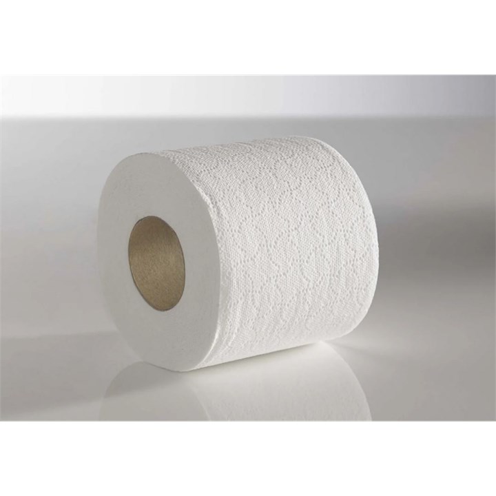 2 Ply Embossed White Toilet Roll