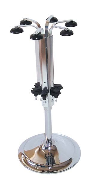 Aluminium Rotary Stand With Heavy Base For 6 Bottles