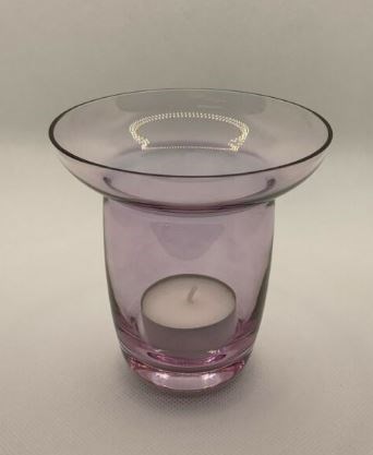 Purple Tint Glass Nightlight Holder