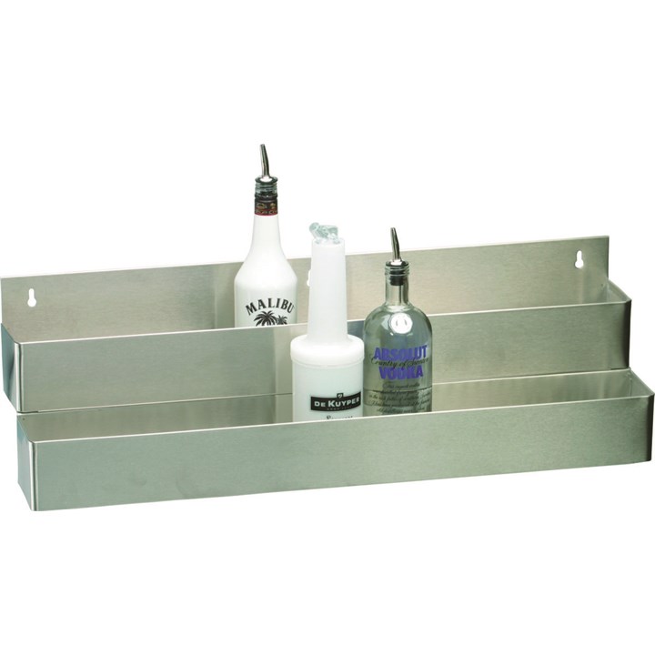 Stainless Steel 16 Bottle Double Row Speed Rail 81cm