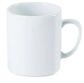 Mug 30cl 10.5oz Square Jasmine White