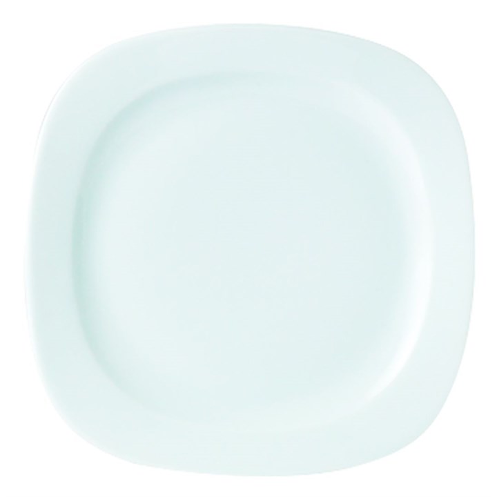 Jasmine 29cm Square Rimmed Plate White