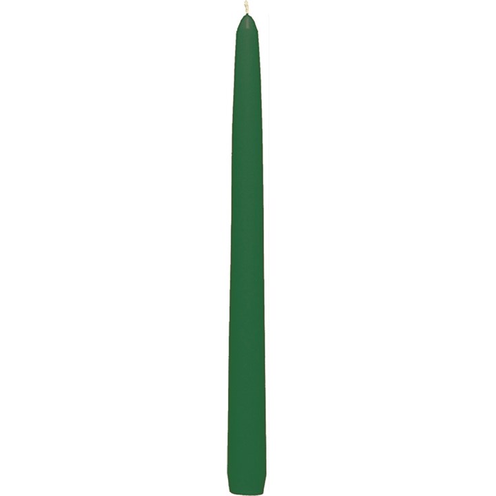 Dark Green Tapered Venetian Candle 20 cm (8''')