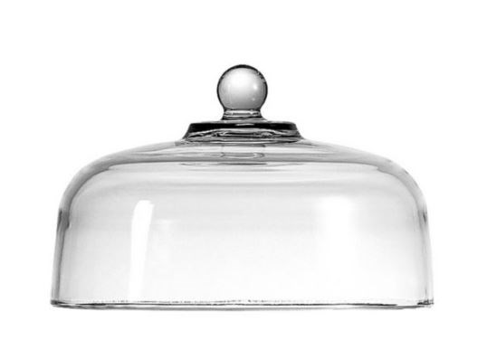 Cake Cover Round Dome Clear Glass 28.5cm 11.25in