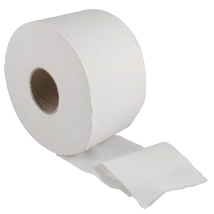 Mini Jumbo Toilet Roll Embossed 2 Ply 125m