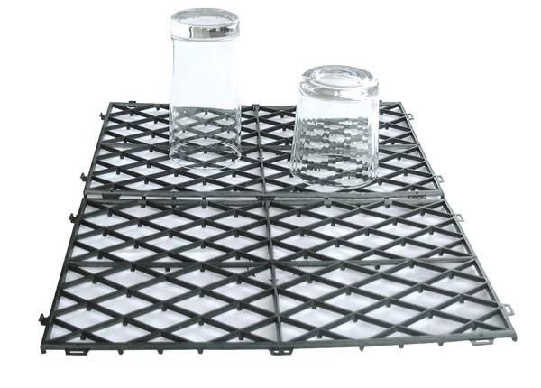 Black Interlocking Bar Mat