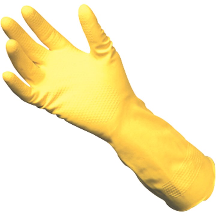 Yellow Rubber gloves - Medium
