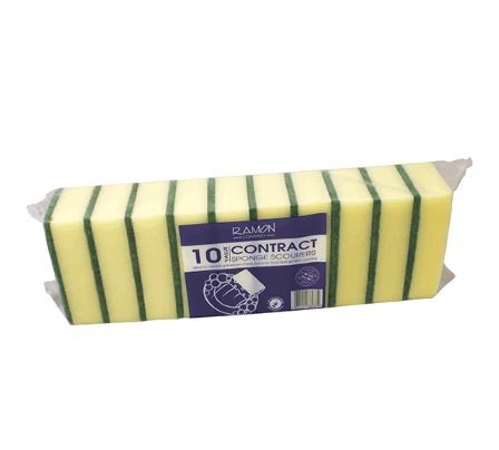 Yellow Sponge Back Scourer