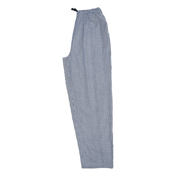Blue & White Check Chefs Trousers Small