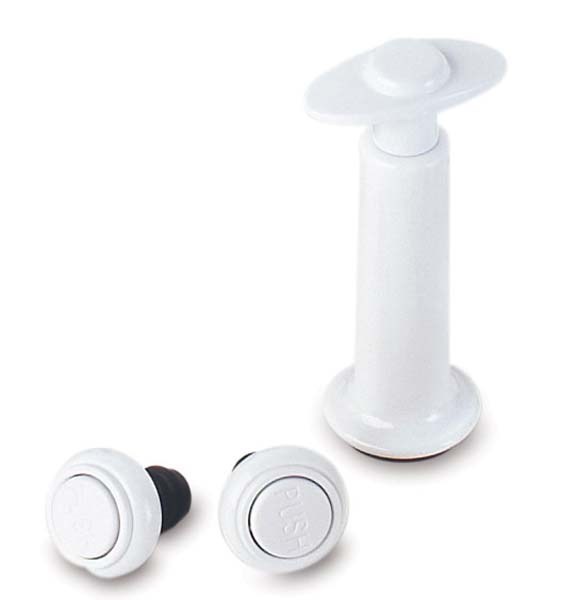 Wine Vacuum Resealer 2 Stoppers Black
