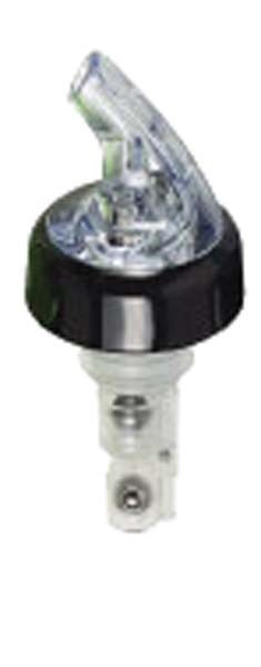 Black & Clear Collar Measured Pourer 25ml