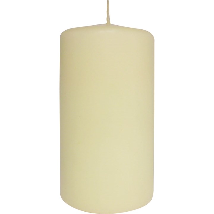 Ivory Pillar Candle 15cm H x 8cm D