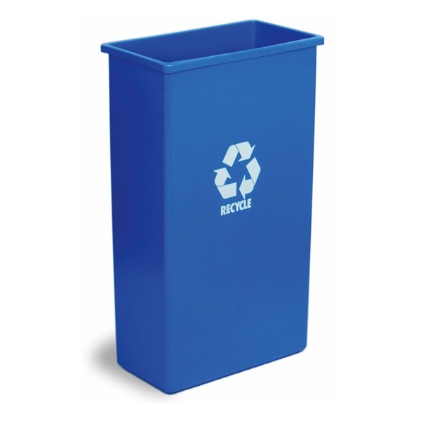 Tall Blue Recyling Slim Bin