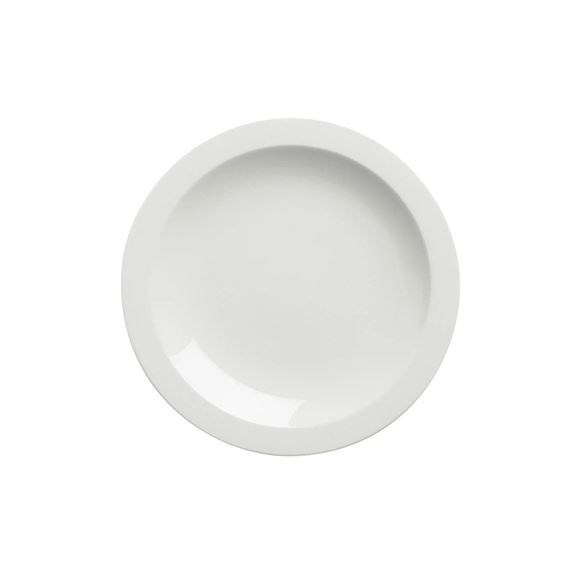 Fine White China Round Narrow Rimmed Plate 28cm