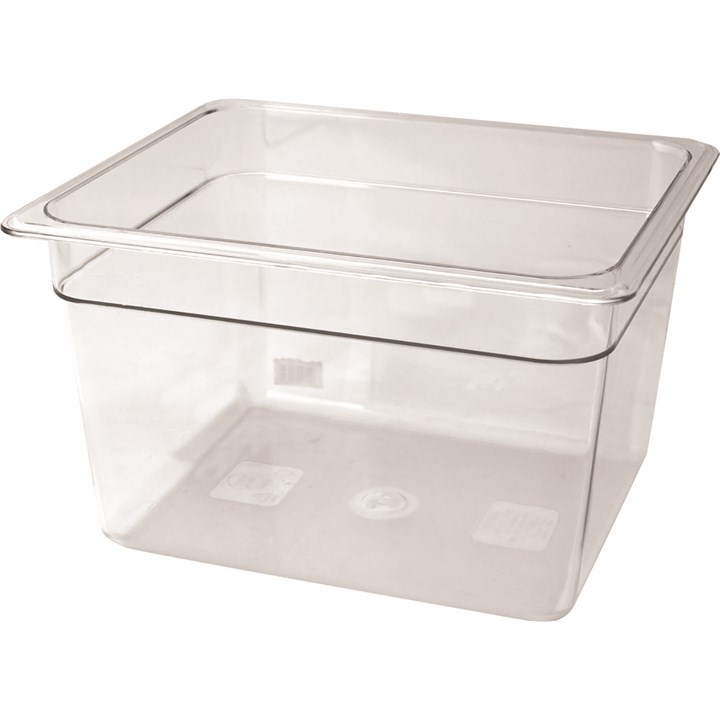 1/2 Polycarb Gastronorm Pan 26.5x32.5x20 cm