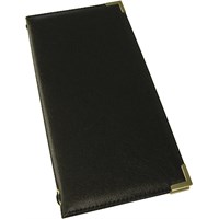 Black Leather Menu Wallet A4