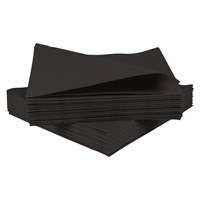 Black Fabric Style Napkins 40cm