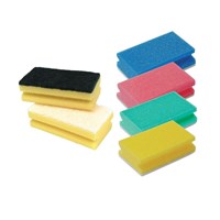 Sponge Back Scourers Non Abrasive Green