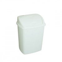 Swing Bin White 25L 48cm H