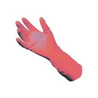 Medium Size Pair Pink Rubber Gloves