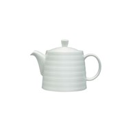 Fine White China Relief Pattern Tea Pot 40cl