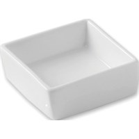 Square Dish White 2.5" 6.6 cm