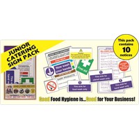 Junior Food & Kitchen Safety Catering Sign Pack - 10 Signs