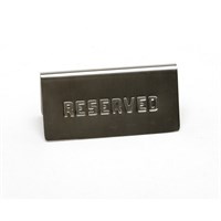 Table Sign Reserved S/S 15 x 5cm