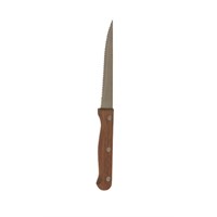 Dark Wood Handled Steak Knife