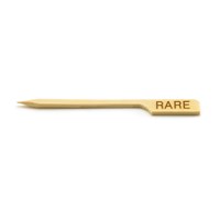 Bamboo Steak Marker Pick 'RARE'