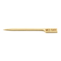 Bamboo Steak Marker Pick 'MED RARE'