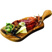 Rustic Wooden Serving Board With Handle 44x20cm