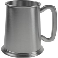 Plain Square Handled Pewter Tankard 57cl (20oz)