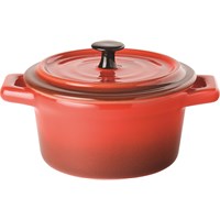 Casserole & Lid 10cm 26ltr Red Mini