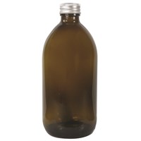 Sirop Bottle Amber Glass 250ml With Aluminium Cap