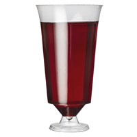 Single Use Footed Wine Glass Clear 24cl