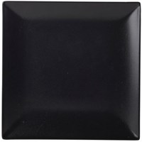 Square Plate 26cm Black