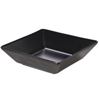 Square Bowl 17.5cm Black