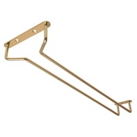 Brass Ceiling Mounted Glass Rack 40.6cm