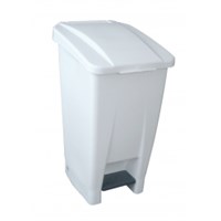 White Pedal Bin 60L