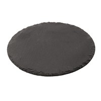Black Slate Round Serving Board 23cm
