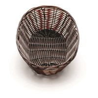 Brown Oval Polywicker Basket