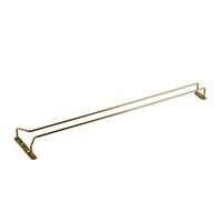 Brass Ceiling Mounted Glass Rack 62cm
