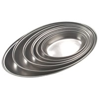 Stainless Steel Oval Dish 17.5cm  (7'')