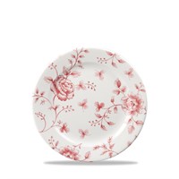 16.5cm Cranberry Rose Chintz Tea Plate